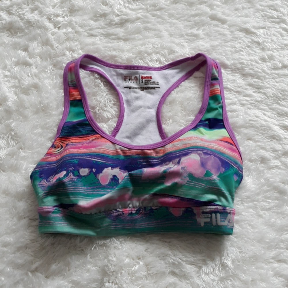 FILA padded running sports bra